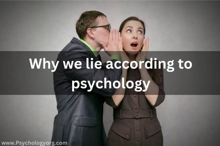 Why we lie according to Psychology 2023