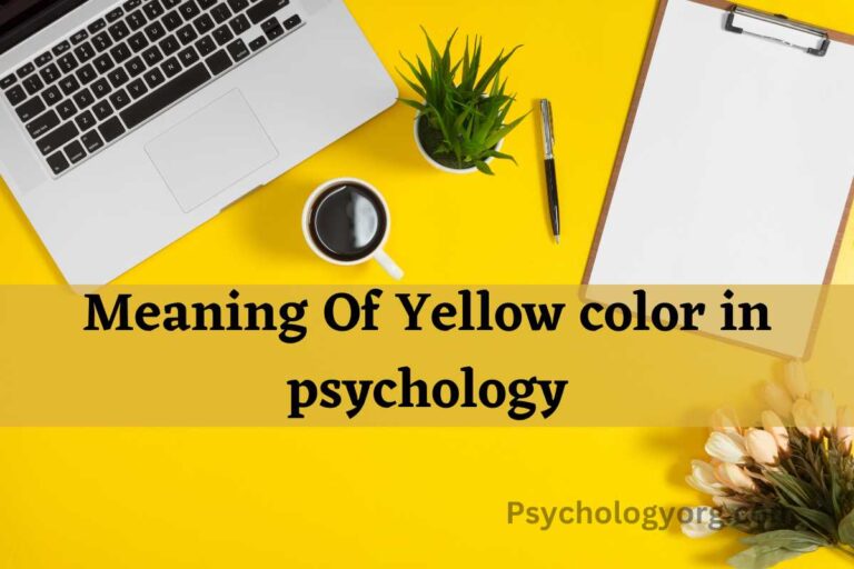 What does yellow color mean in psychology?