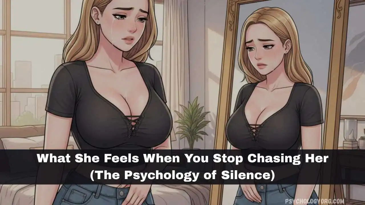 what she feels when you stop chasing her
